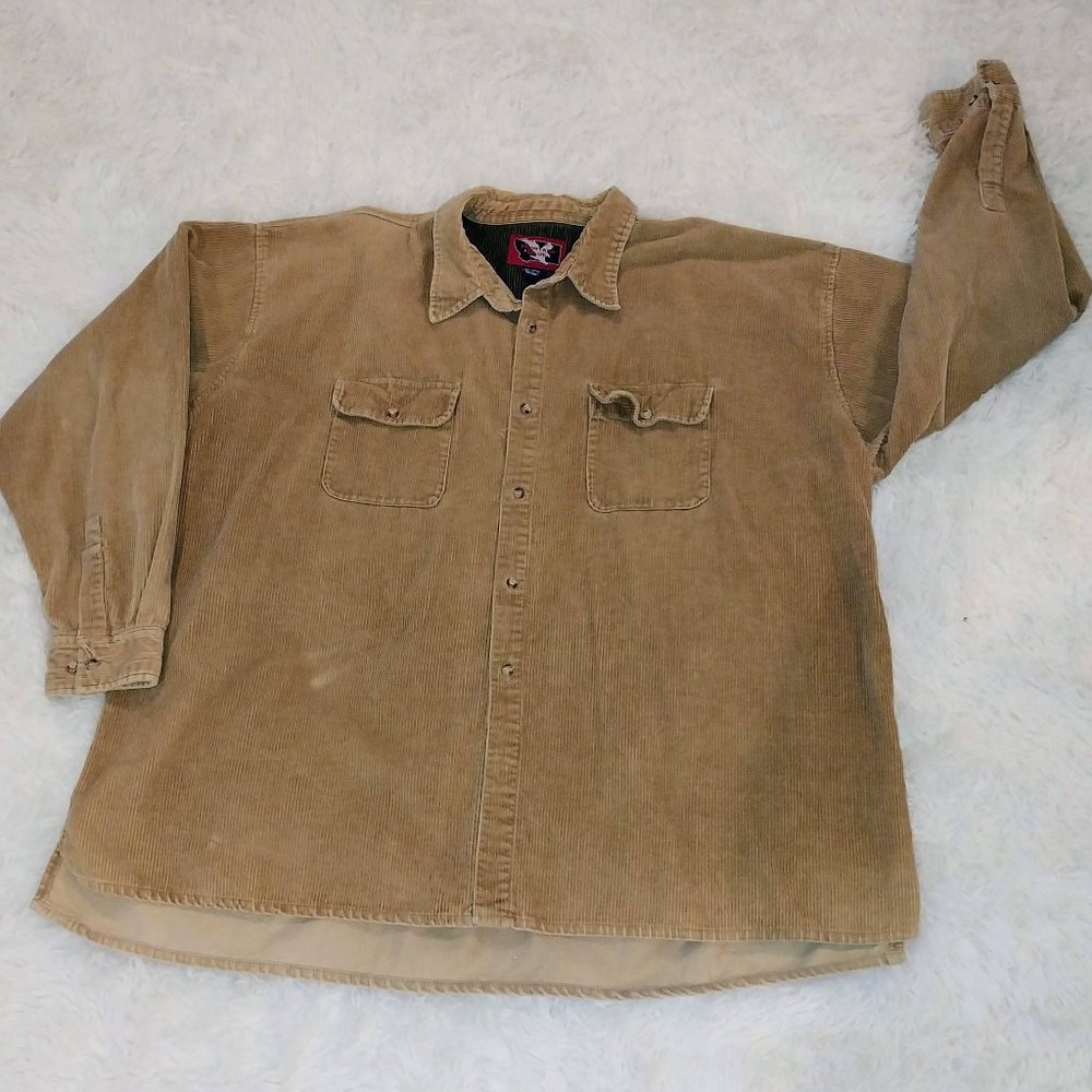 Vintage Montana Blue Corduroy Shirt